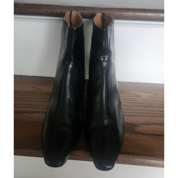 Madewell The Dimes Kitten-Heel Boot in Crinkle Leather NN026 Size 7-Display-$218 - Picture 13 of 16